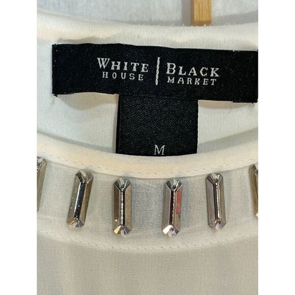 WHBM Med Fringe Sleeveless Blouse - Picture 3 of 16